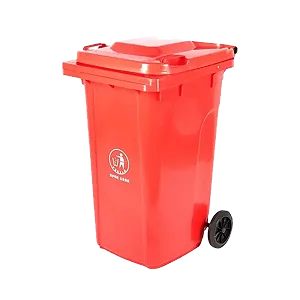 Outdoor 240L Plastic Dustbin Waste Bin, 240 Litres Dustbin – Red