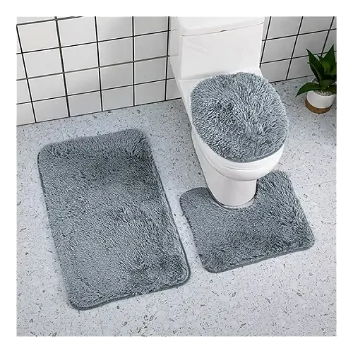 Generic 3pcs Bathroom Rug, mat Set