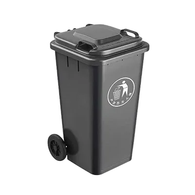 Outdoor 120L Plastic Dustbin Waste Bin, 120 Litres Dustbin – Black
