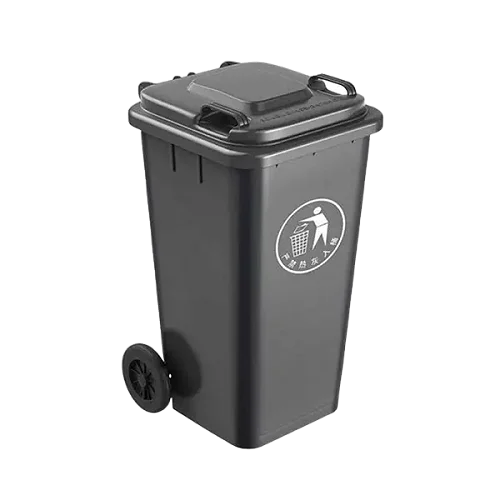 Outdoor 120L Plastic Dustbin Waste Bin, 120 Litres Dustbin – Black